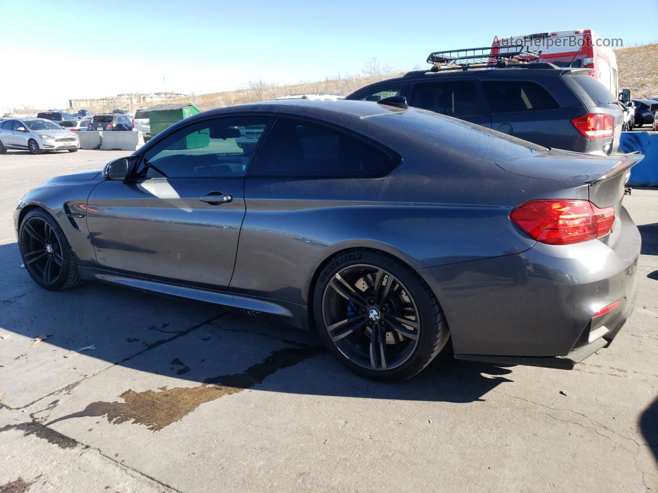 2015 Bmw M4 Gray vin: WBS3R9C56FF708556