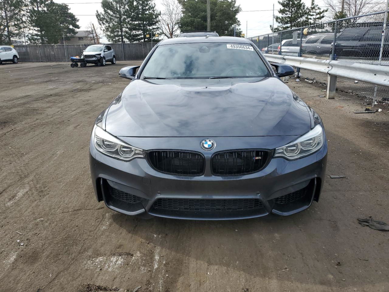 2015 Bmw M4 Gray vin: WBS3R9C56FF708556