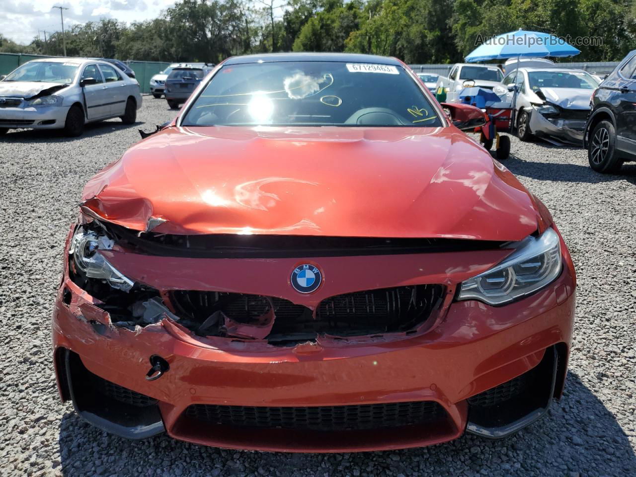 2015 Bmw M4  Orange vin: WBS3R9C56FK329709