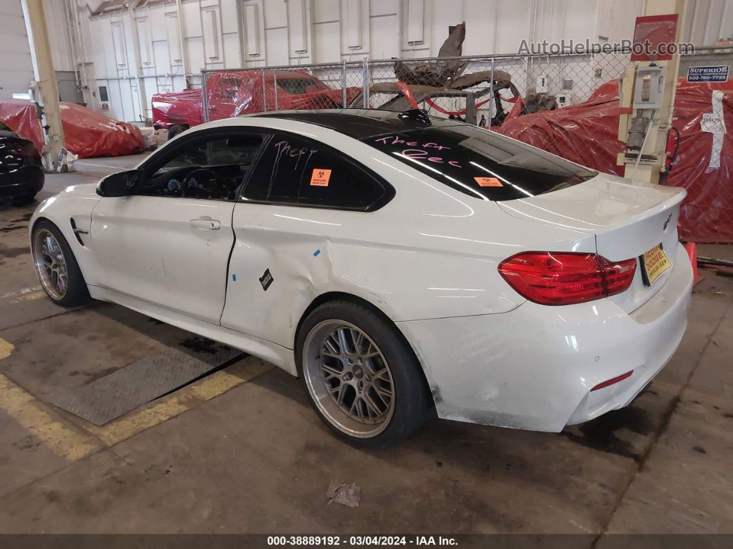 2015 Bmw M4   White vin: WBS3R9C56FK329905