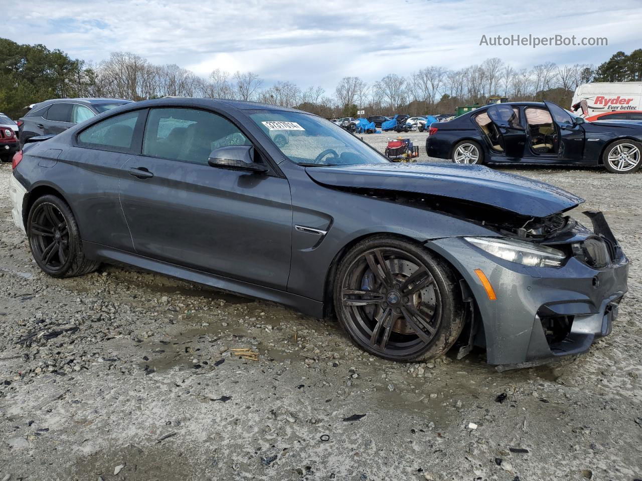 2015 Bmw M4  Gray vin: WBS3R9C56FK330505