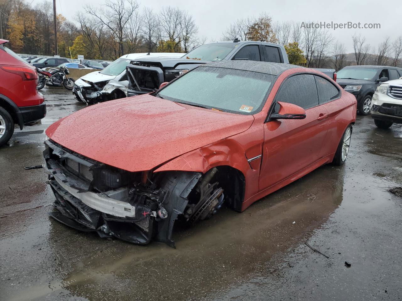 2016 Bmw M4  Red vin: WBS3R9C56GK336757