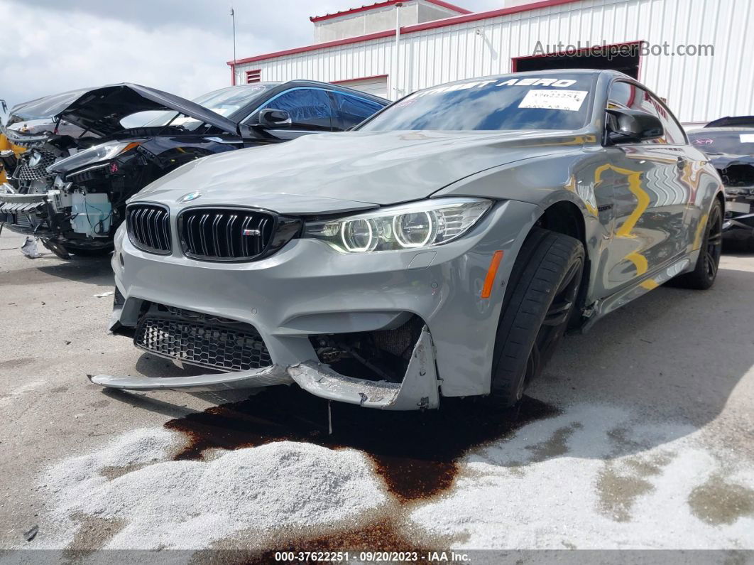 2016 Bmw M4 Gray vin: WBS3R9C56GK338878