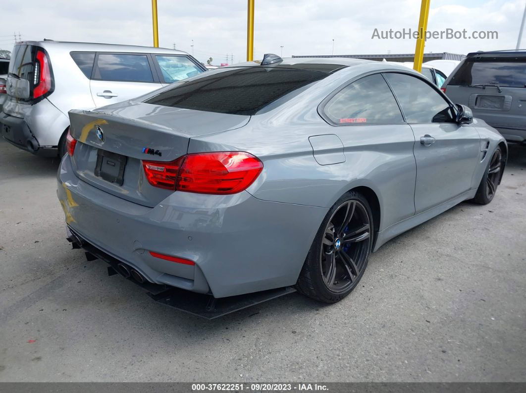 2016 Bmw M4 Gray vin: WBS3R9C56GK338878