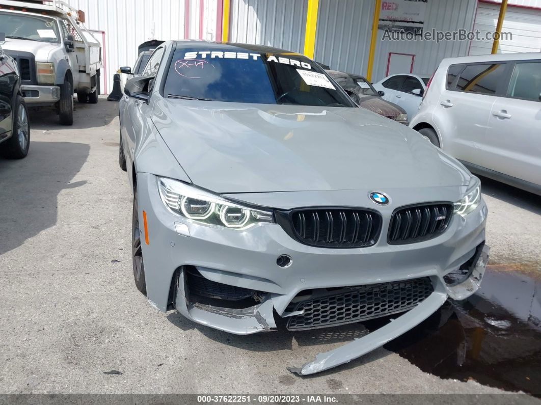 2016 Bmw M4 Gray vin: WBS3R9C56GK338878