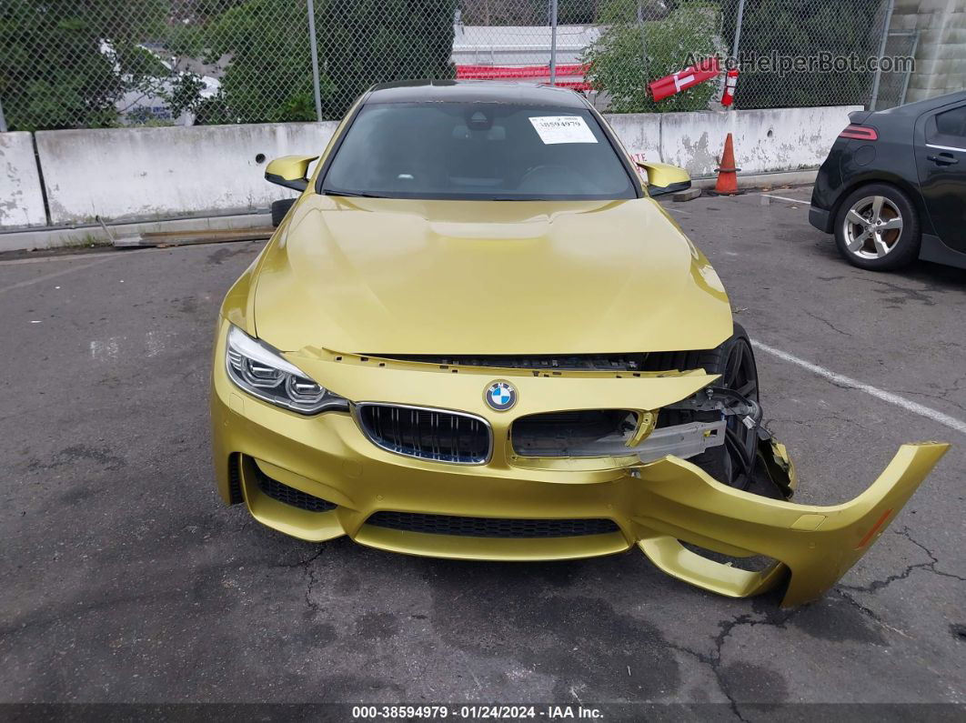 2015 Bmw M4   Gold vin: WBS3R9C57FK330609