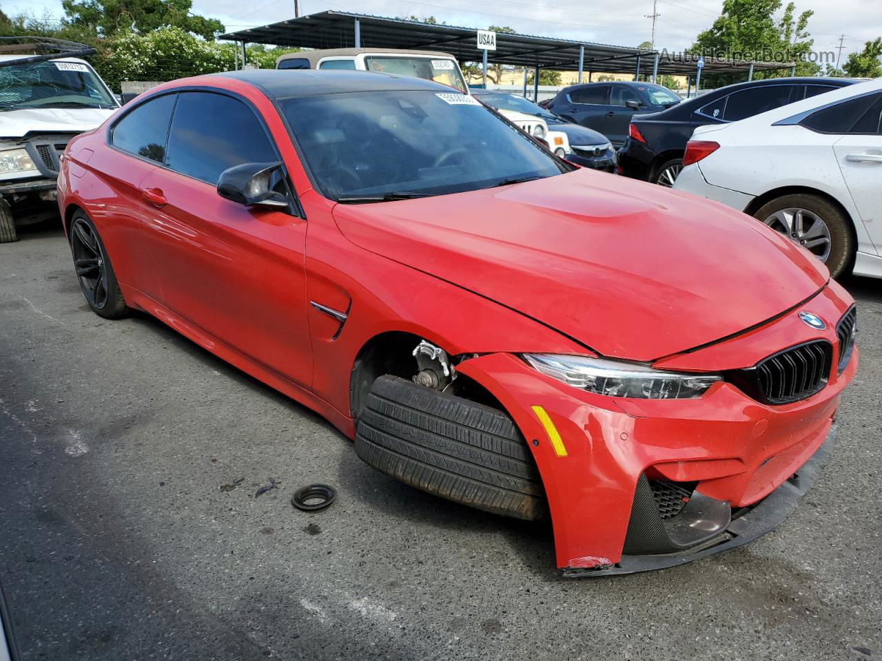 2016 Bmw M4  Red vin: WBS3R9C57GK338839