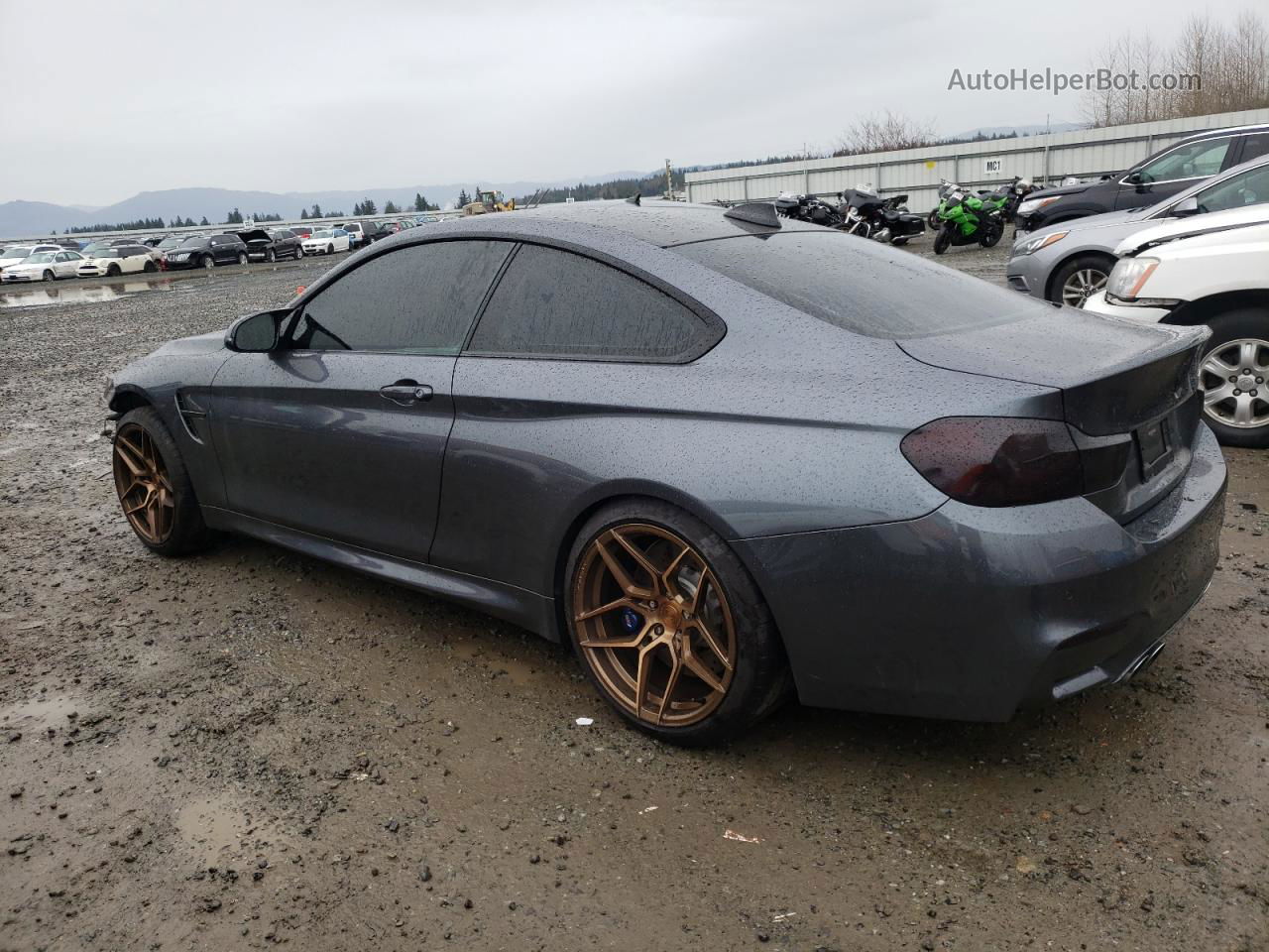 2015 Bmw M4  Gray vin: WBS3R9C58FK331073