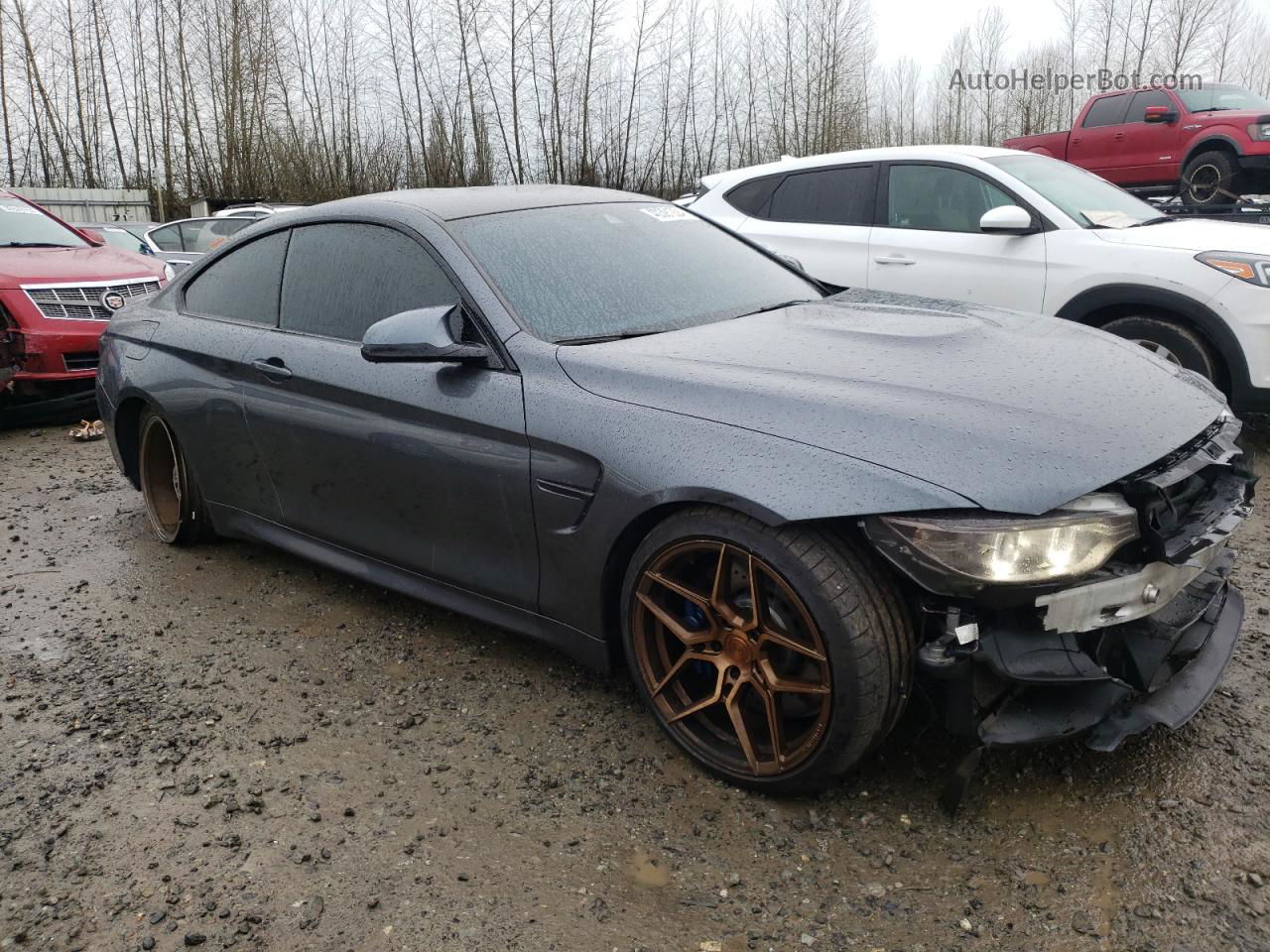 2015 Bmw M4  Серый vin: WBS3R9C58FK331073