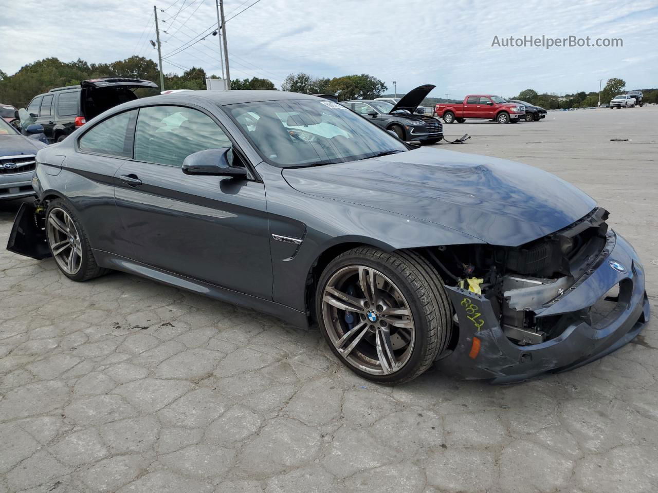 2015 Bmw M4  Gray vin: WBS3R9C58FK331588