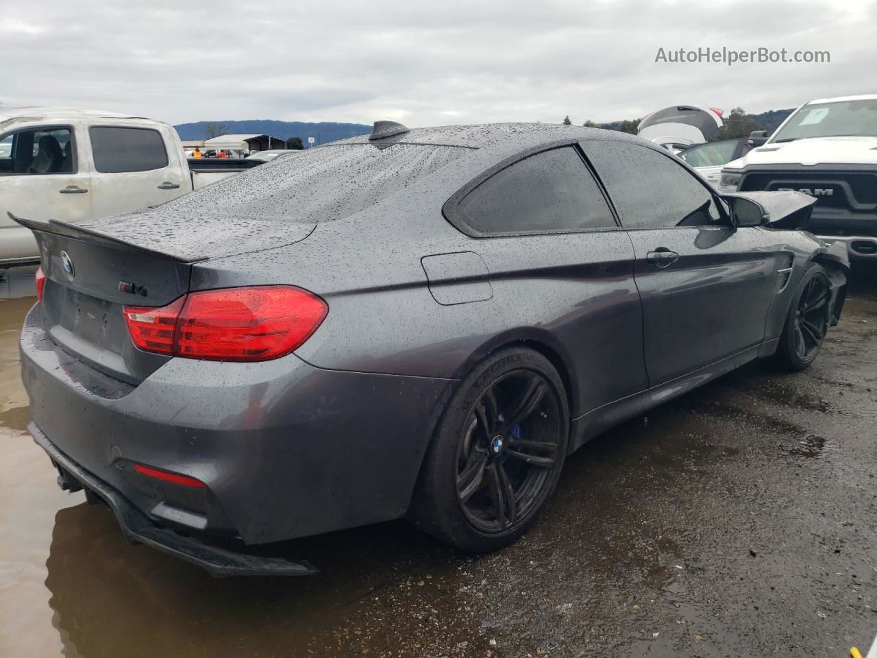 2016 Bmw M4  Gray vin: WBS3R9C58GK337795