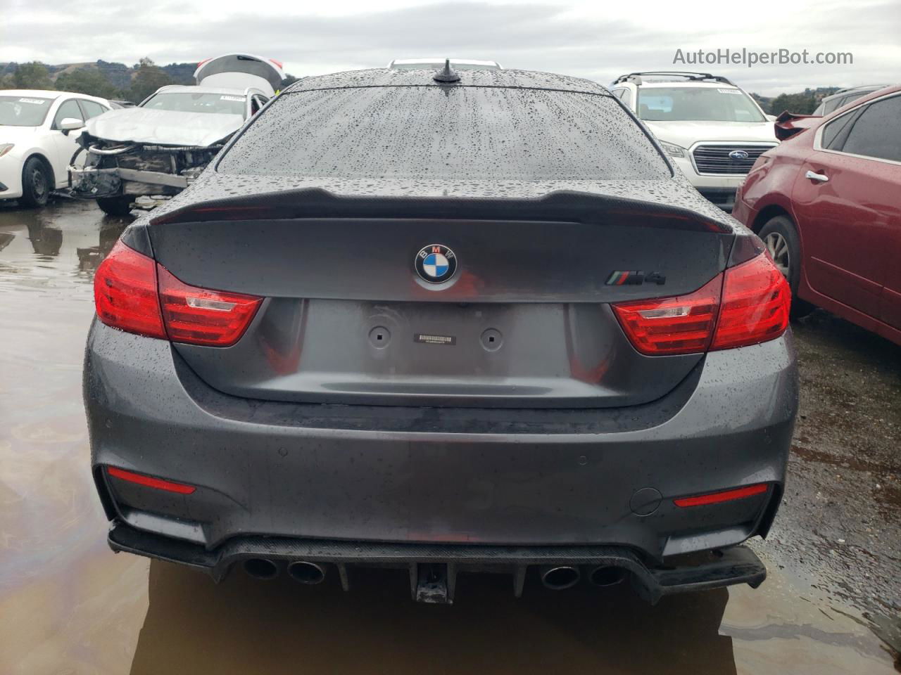 2016 Bmw M4  Gray vin: WBS3R9C58GK337795