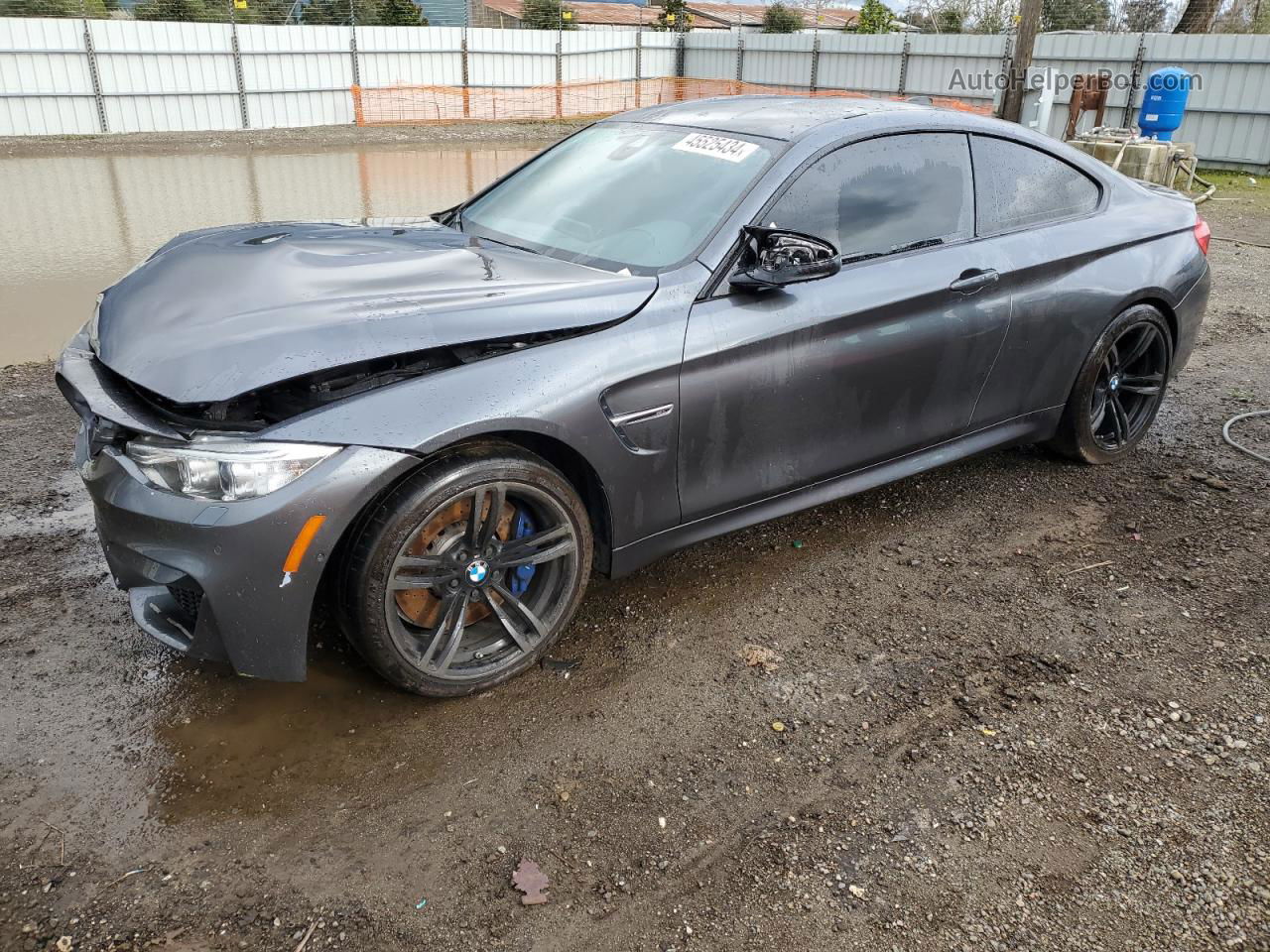 2016 Bmw M4  Gray vin: WBS3R9C58GK337795