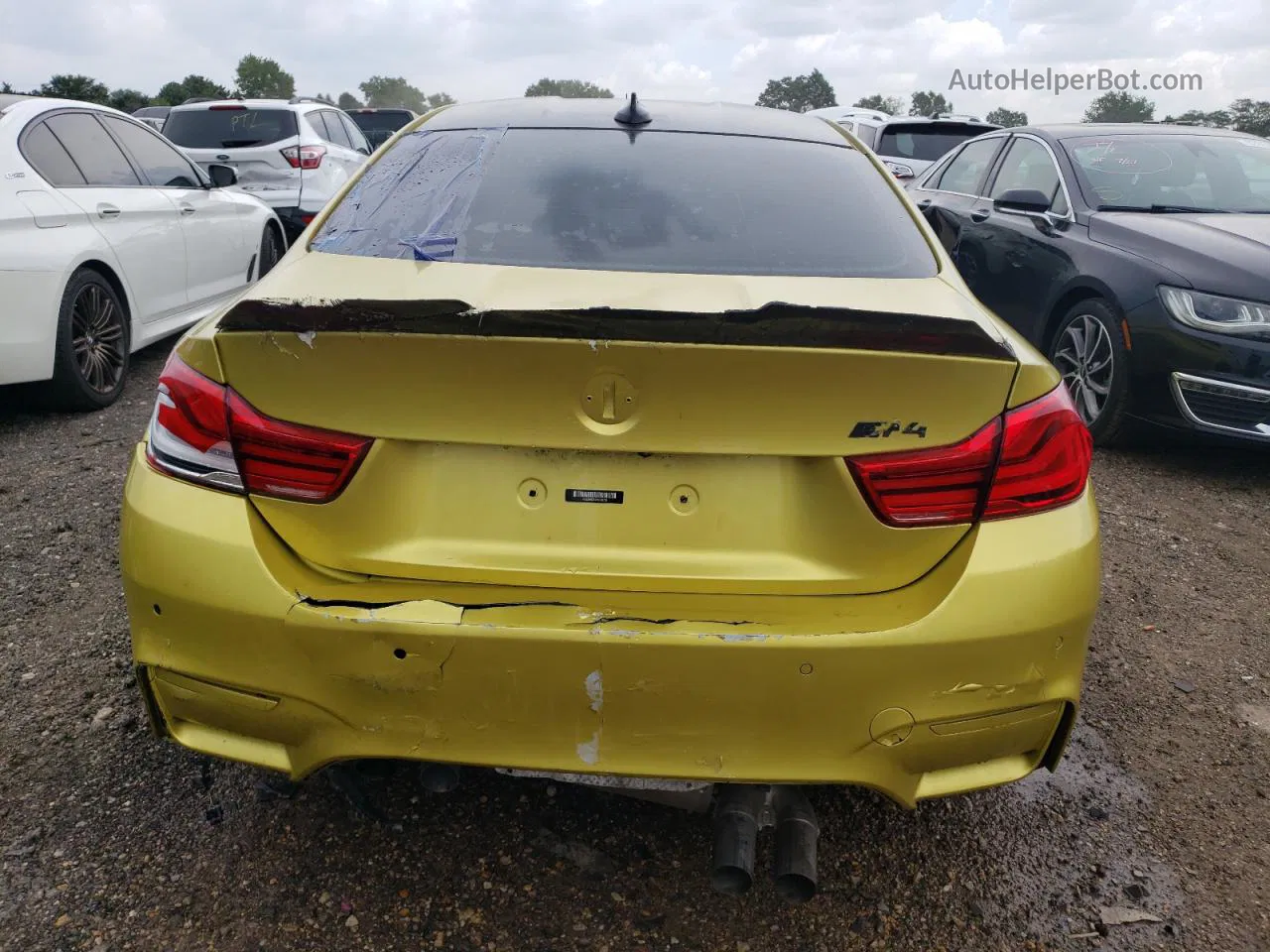 2015 Bmw M4  Yellow vin: WBS3R9C59FK329736