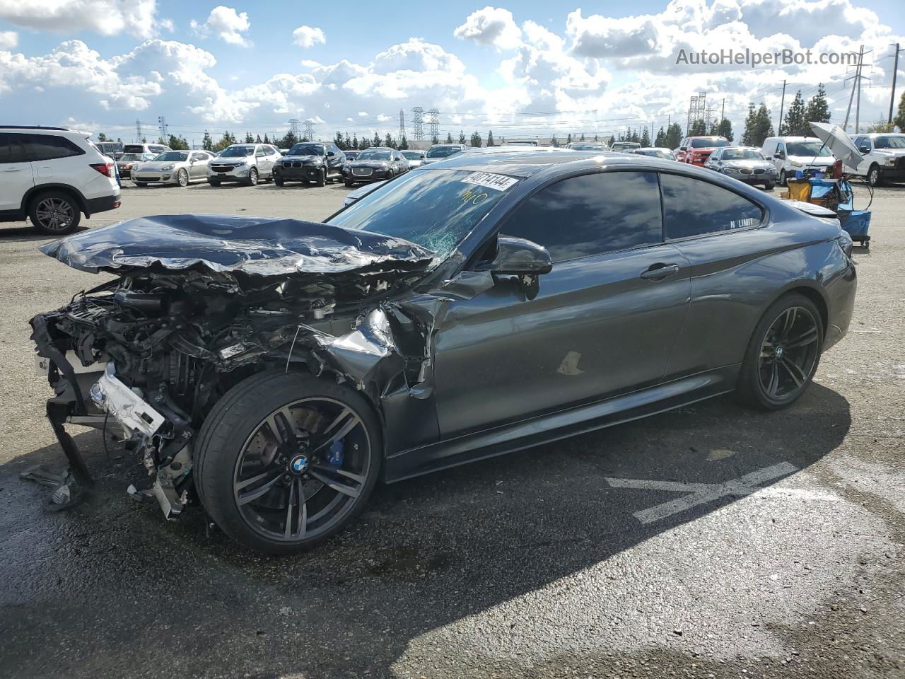 2016 Bmw M4  Charcoal vin: WBS3R9C59GK337983