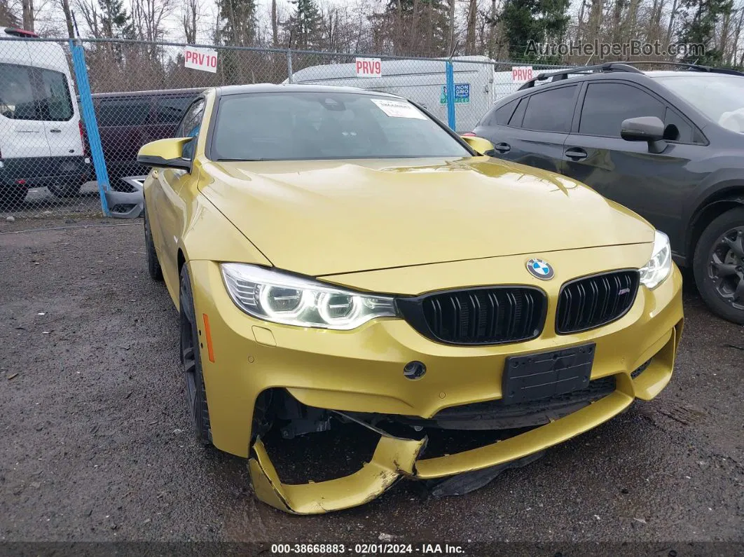 2015 Bmw M4   Yellow vin: WBS3R9C5XFK333276