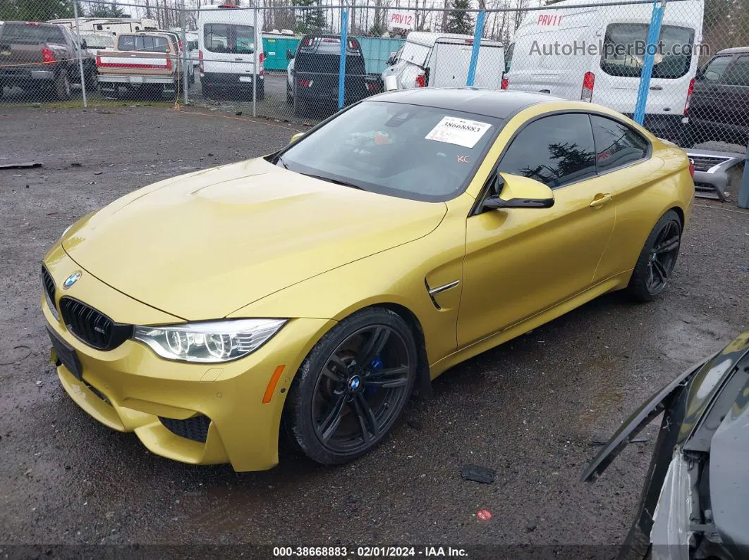 2015 Bmw M4   Yellow vin: WBS3R9C5XFK333276