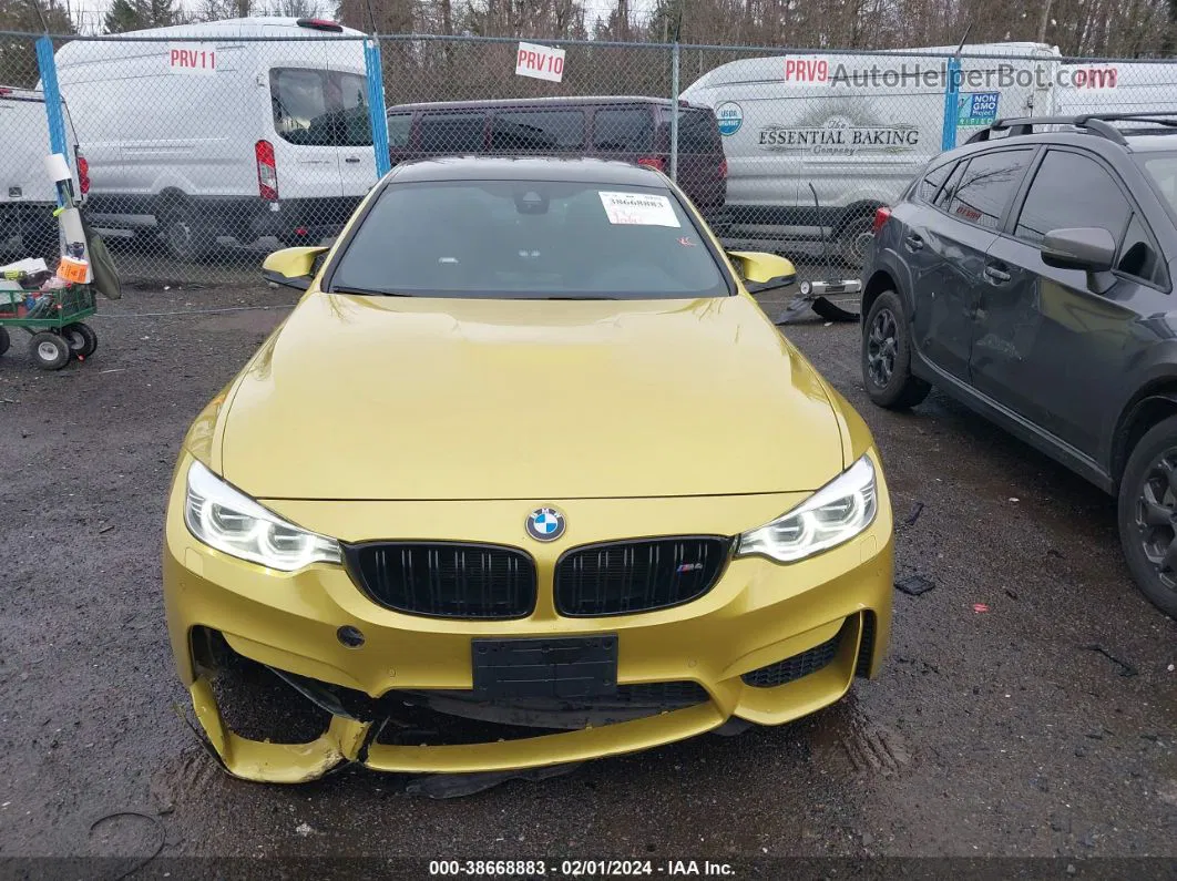 2015 Bmw M4   Yellow vin: WBS3R9C5XFK333276