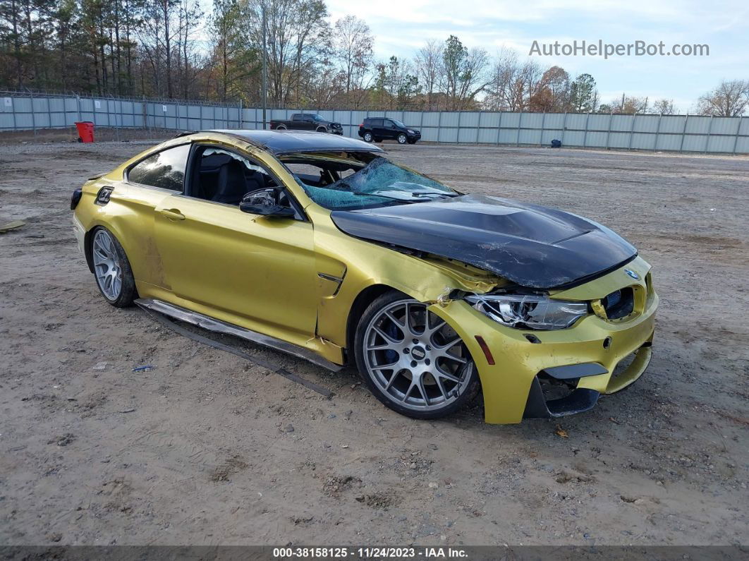 2015 Bmw M4 Золотой vin: WBS3R9C5XFK333391