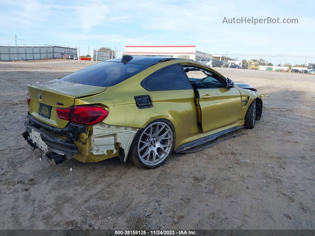 2015 Bmw M4 Gold vin: WBS3R9C5XFK333391