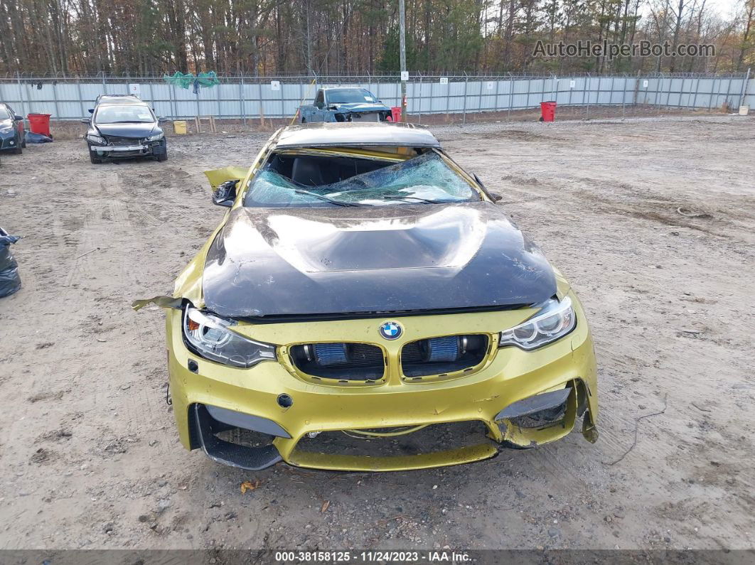 2015 Bmw M4 Gold vin: WBS3R9C5XFK333391