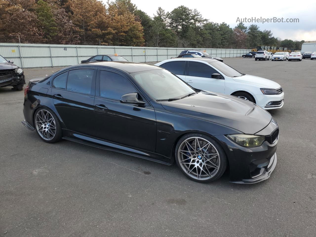 2017 Bmw M3 Black vin: WBS8M9C31H5G85816