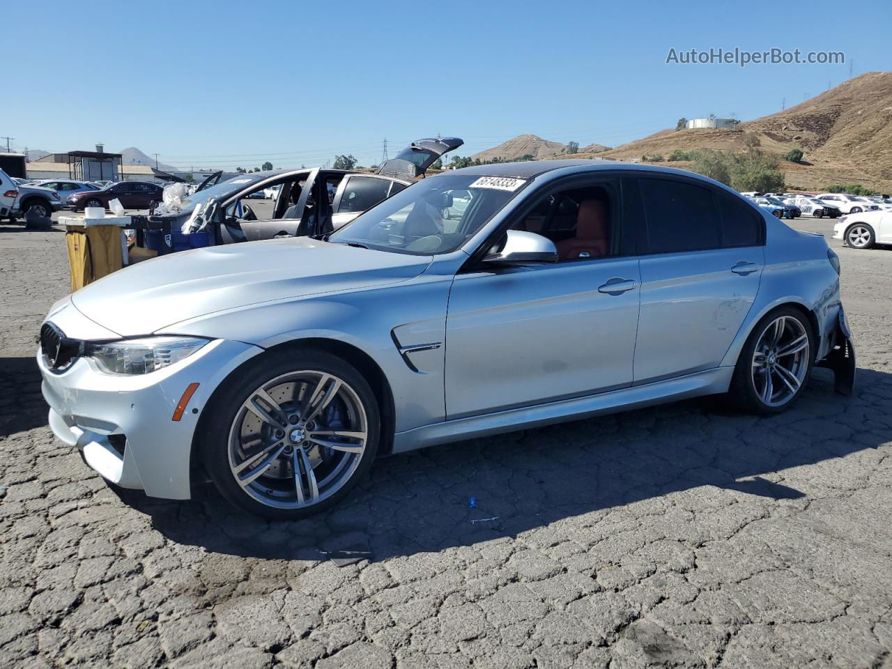 2017 Bmw M3  Silver vin: WBS8M9C32H5G85467