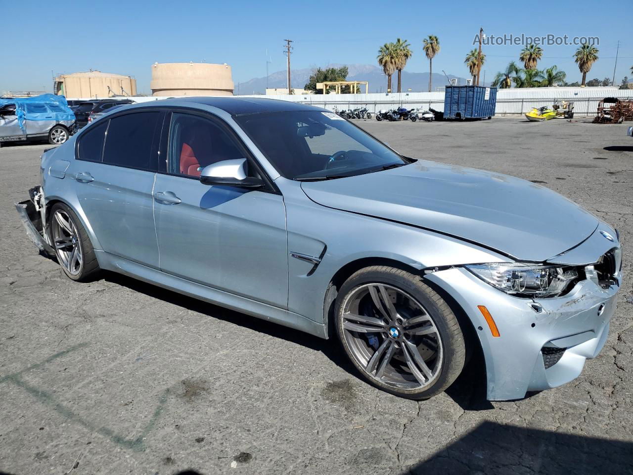 2017 Bmw M3  Silver vin: WBS8M9C32H5G85467