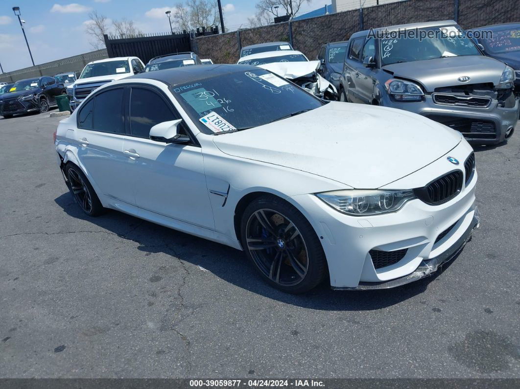 2017 Bmw M3   White vin: WBS8M9C33H5G86157