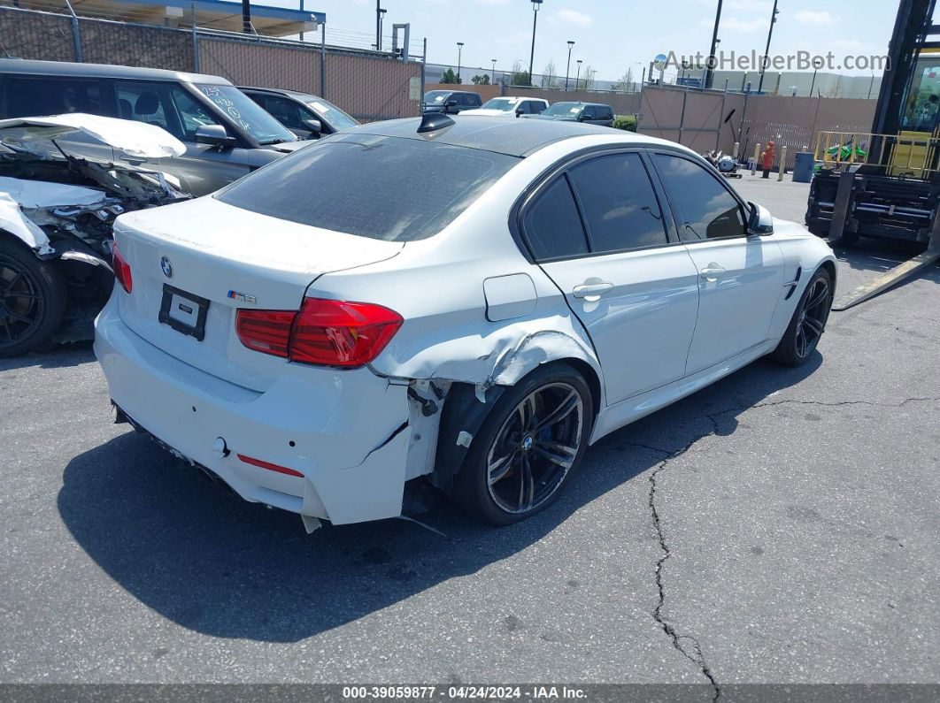 2017 Bmw M3   White vin: WBS8M9C33H5G86157