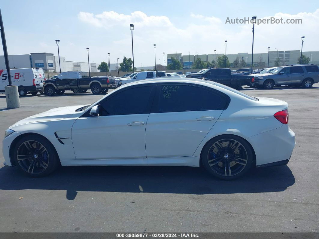 2017 Bmw M3   White vin: WBS8M9C33H5G86157