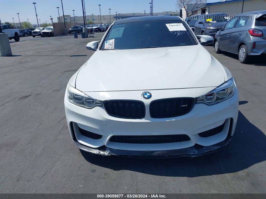 2017 Bmw M3   White vin: WBS8M9C33H5G86157