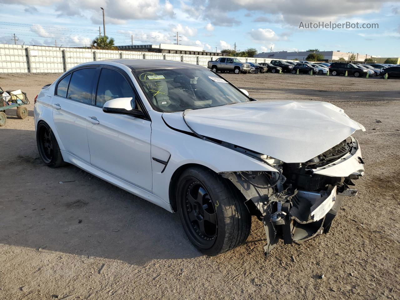 2017 Bmw M3  White vin: WBS8M9C34H5G85065