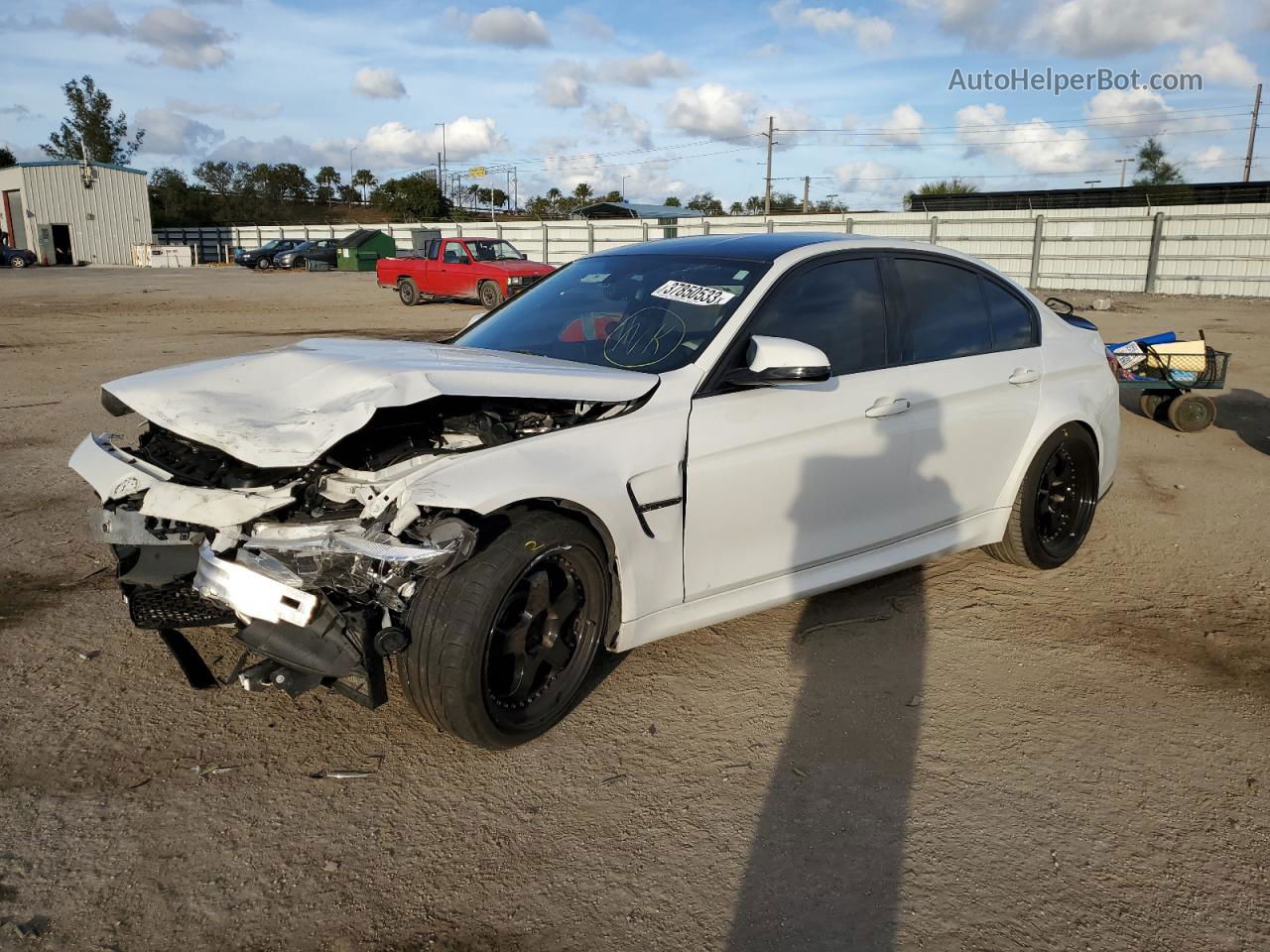 2017 Bmw M3  White vin: WBS8M9C34H5G85065