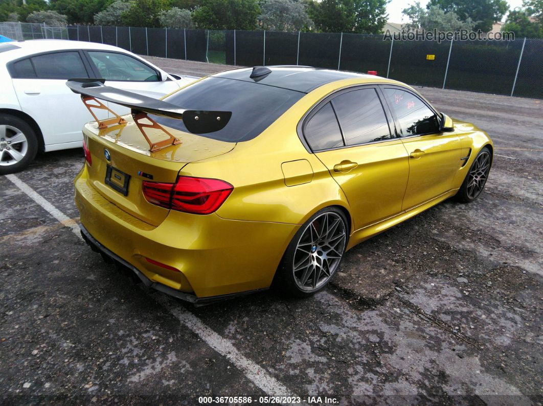 2017 Bmw M3   Gold vin: WBS8M9C34H5G85633