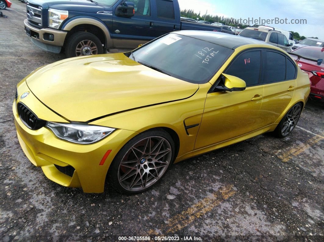 2017 Bmw M3   Gold vin: WBS8M9C34H5G85633