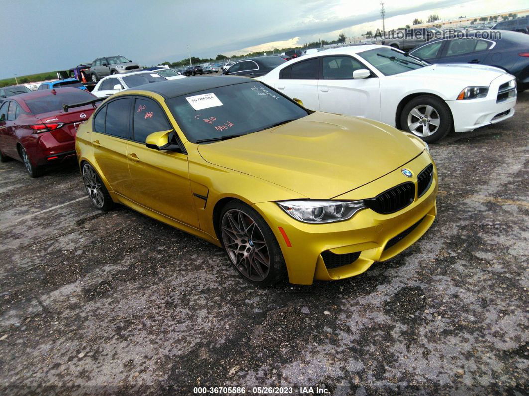 2017 Bmw M3   Gold vin: WBS8M9C34H5G85633