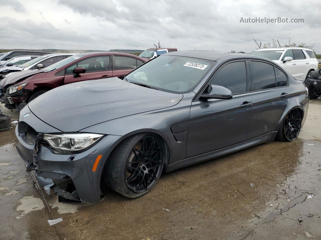 2017 Bmw M3  Charcoal vin: WBS8M9C35H5G85253