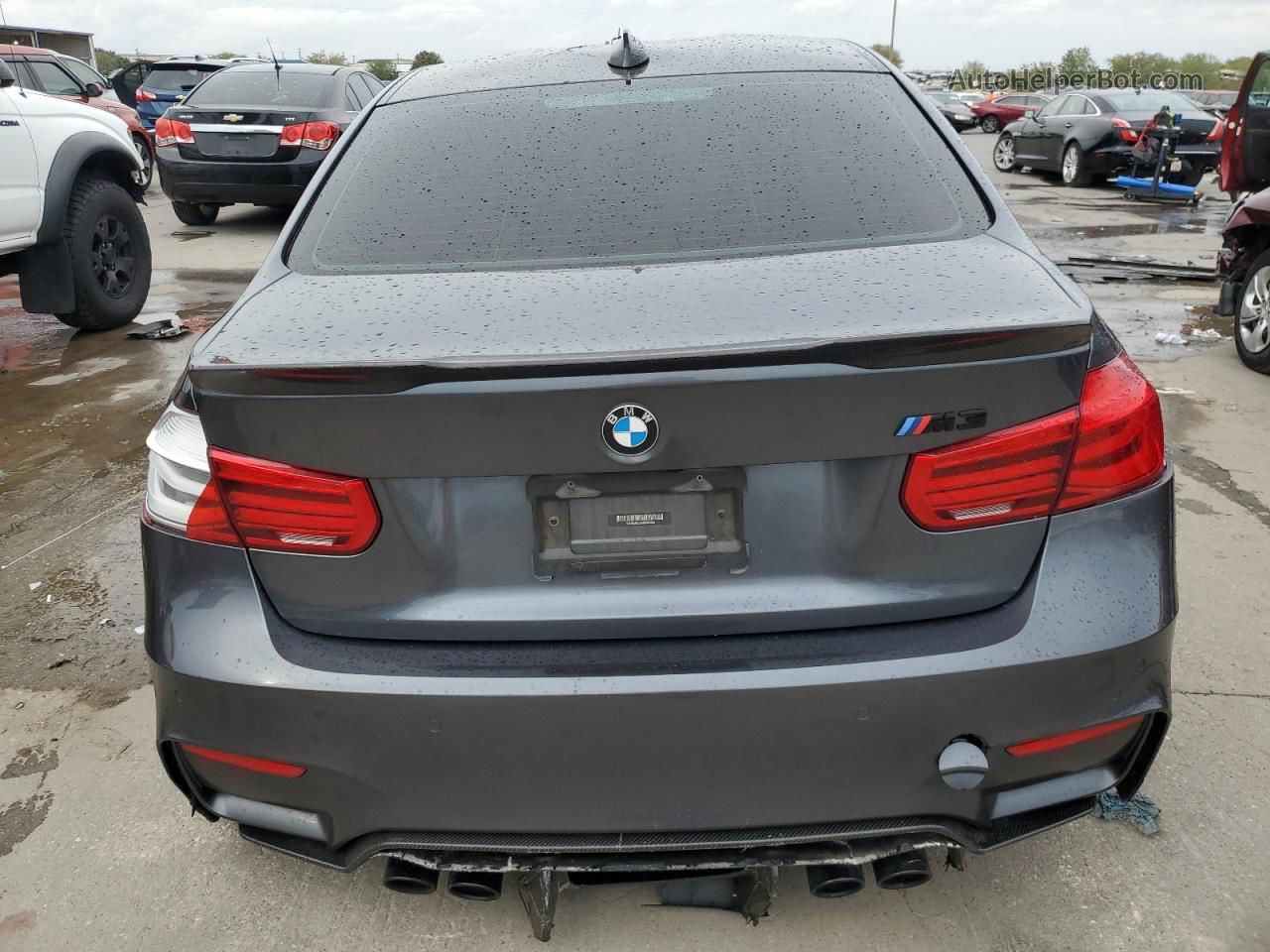 2017 Bmw M3  Charcoal vin: WBS8M9C35H5G85253