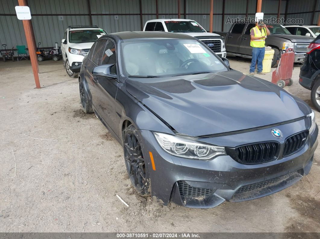 2017 Bmw M3   Серый vin: WBS8M9C35H5G85771