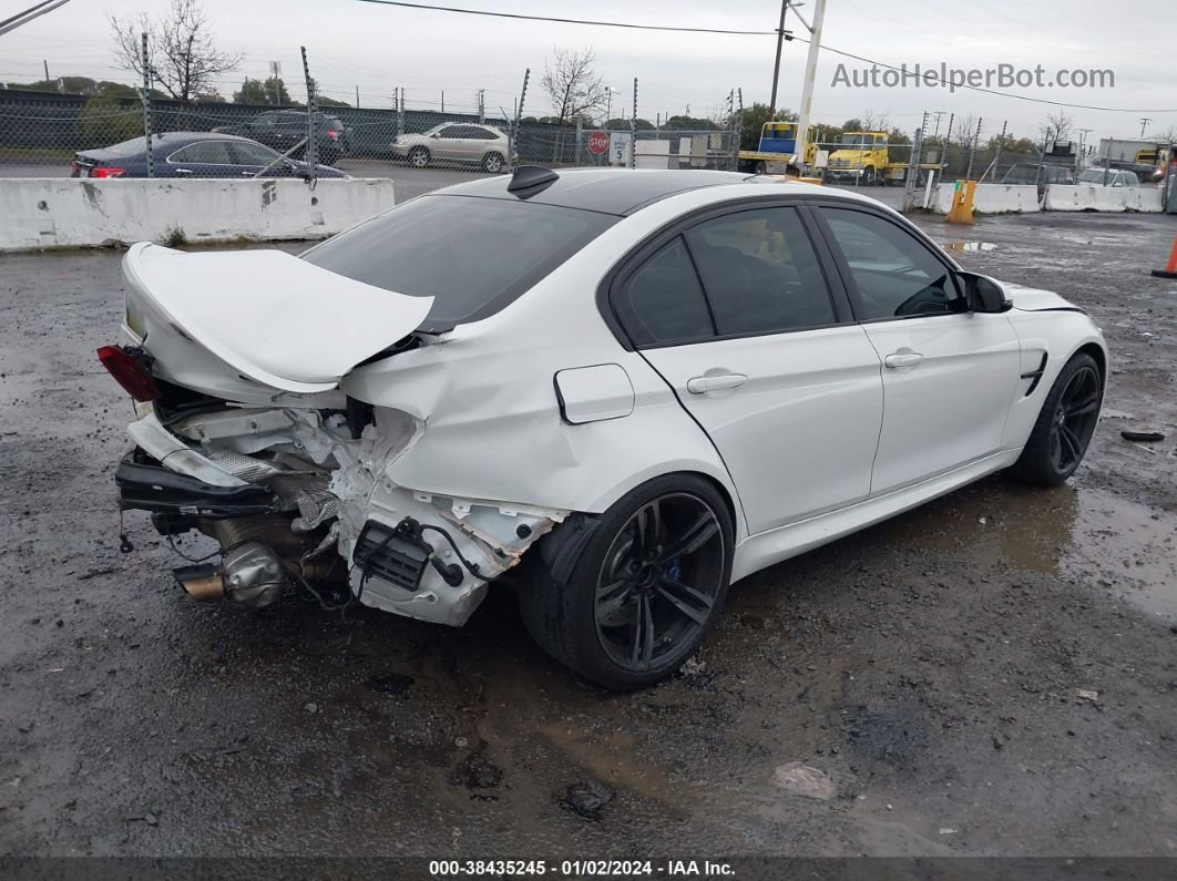 2017 Bmw M3   White vin: WBS8M9C36H5G85066