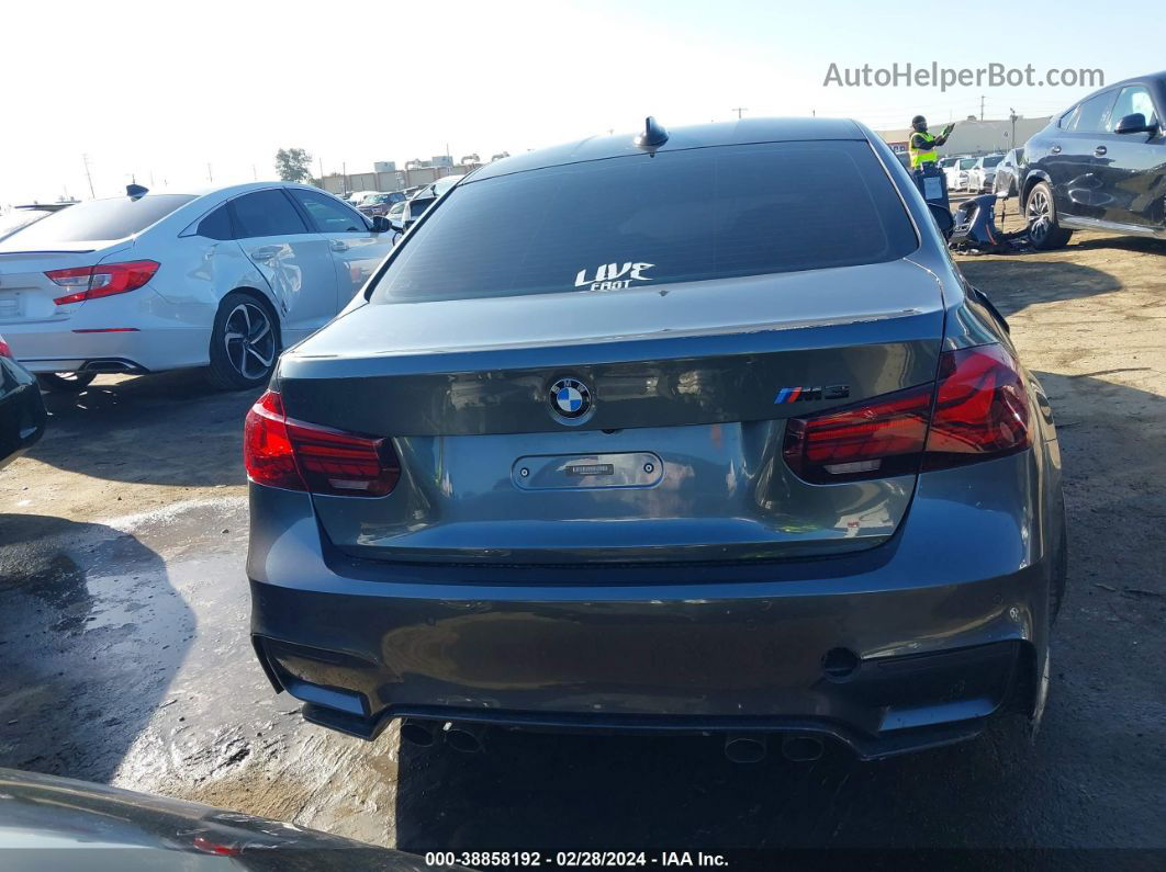 2017 Bmw M3   Gray vin: WBS8M9C36H5G85472