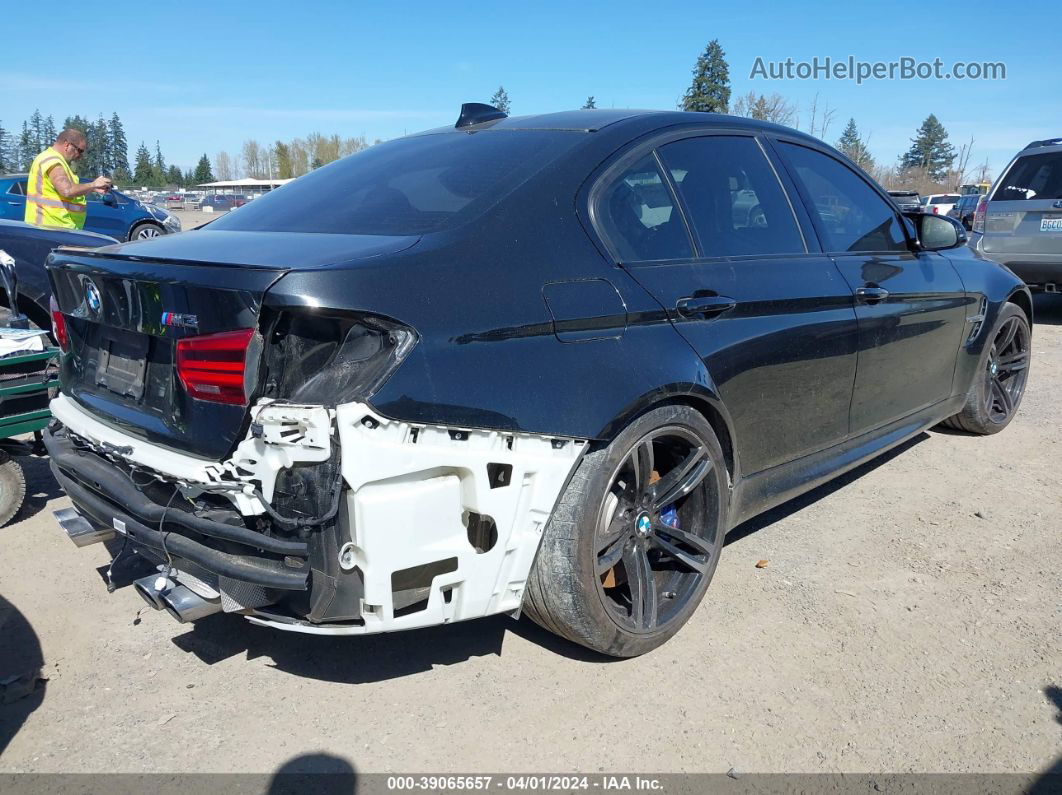 2017 Bmw M3   Black vin: WBS8M9C36H5G85617