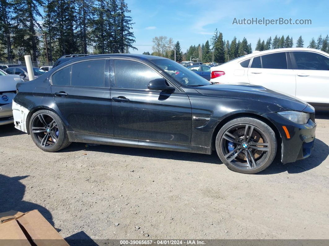 2017 Bmw M3   Black vin: WBS8M9C36H5G85617