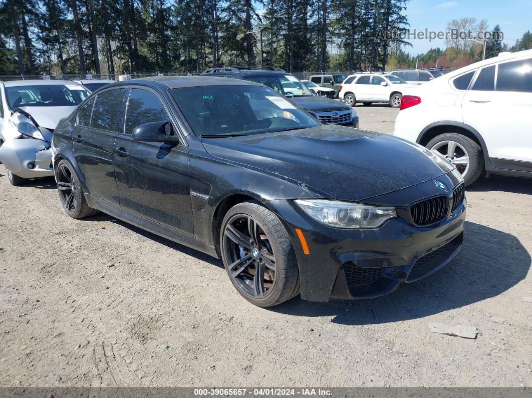 2017 Bmw M3   Black vin: WBS8M9C36H5G85617