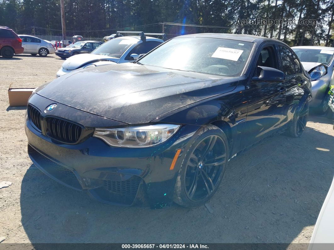 2017 Bmw M3   Black vin: WBS8M9C36H5G85617