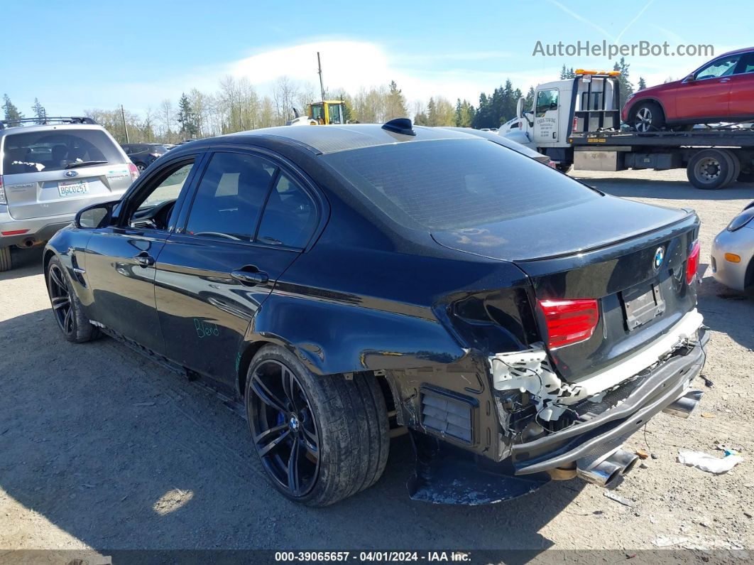 2017 Bmw M3   Black vin: WBS8M9C36H5G85617