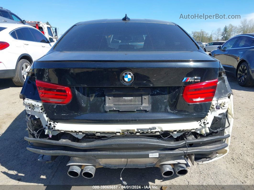 2017 Bmw M3   Black vin: WBS8M9C36H5G85617