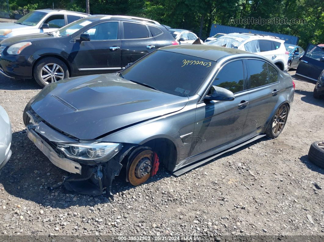 2017 Bmw M3   Gray vin: WBS8M9C37H5G86176