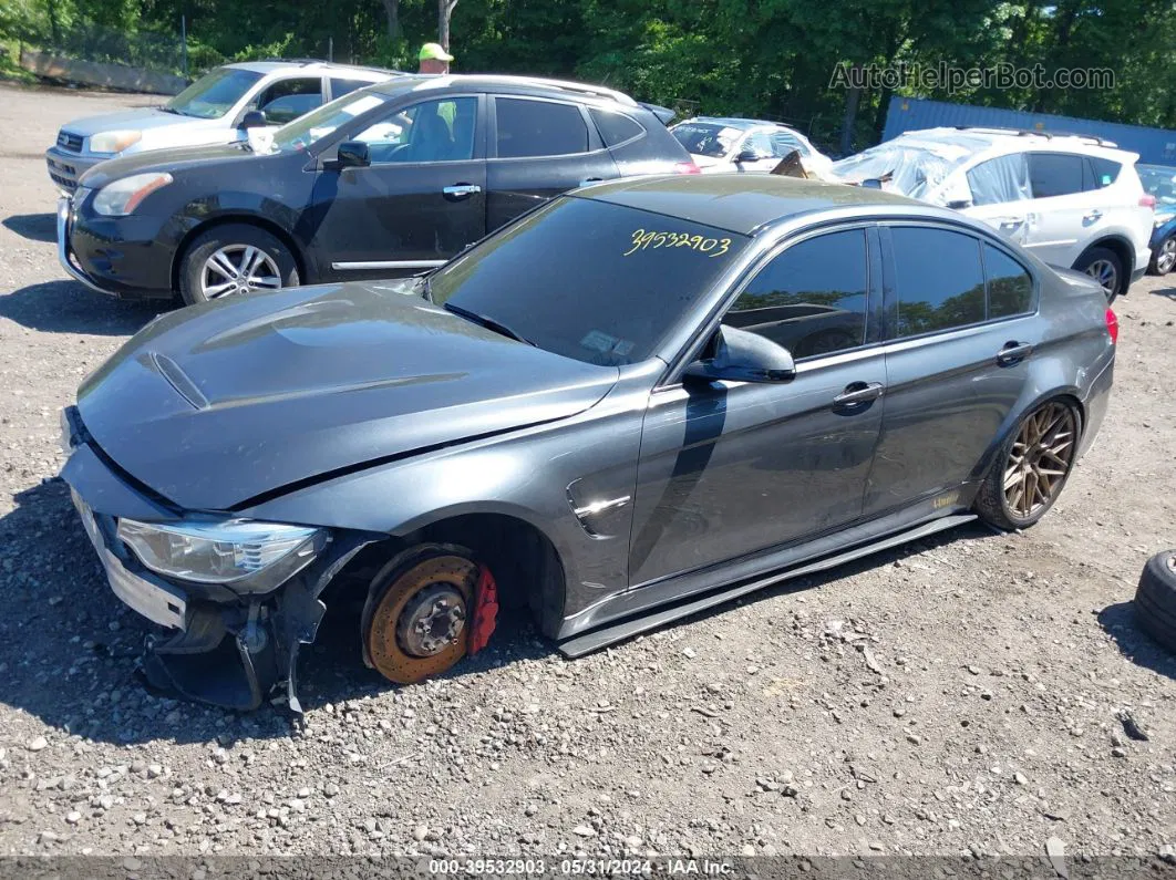 2017 Bmw M3   Gray vin: WBS8M9C37H5G86176